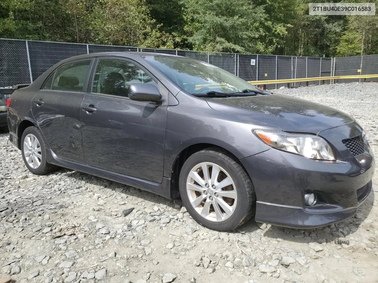 2T1BU40E39C016583 2009 Toyota Corolla Base