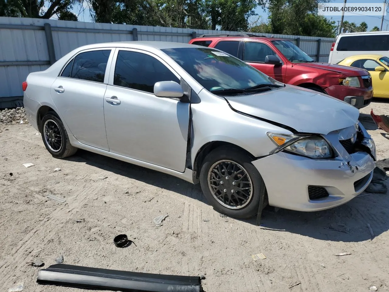 2009 Toyota Corolla Base VIN: JTDBL40E899034120 Lot: 71886484