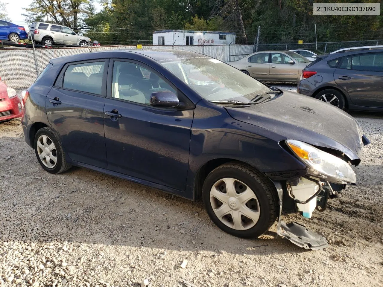 2009 Toyota Corolla Matrix VIN: 2T1KU40E39C137890 Lot: 71965834