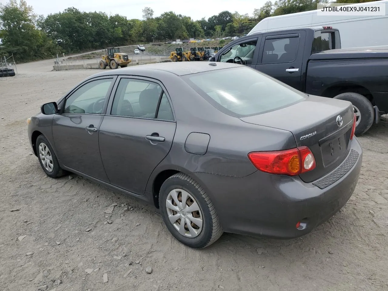 2009 Toyota Corolla Base VIN: JTDBL40EX9J041231 Lot: 72062844