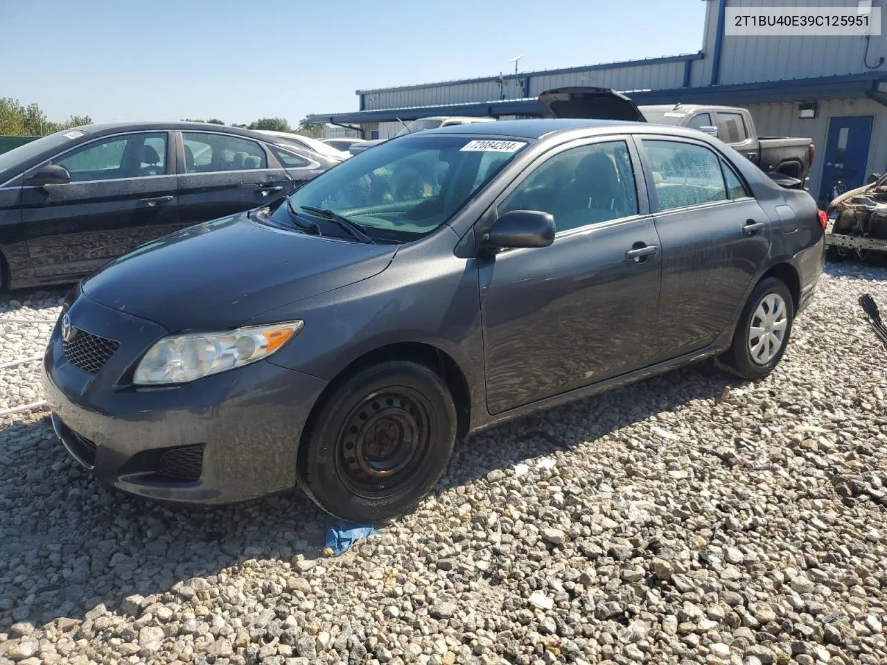 2009 Toyota Corolla Base VIN: 2T1BU40E39C125951 Lot: 72084204