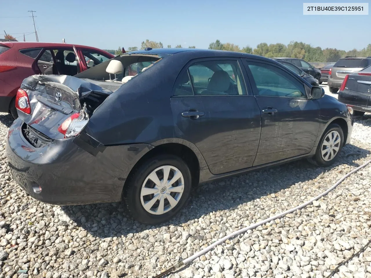 2009 Toyota Corolla Base VIN: 2T1BU40E39C125951 Lot: 72084204