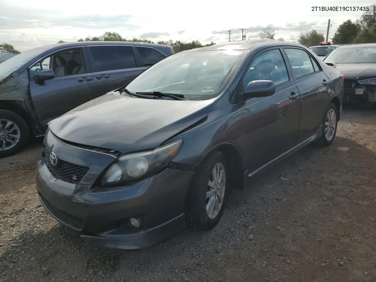 2009 Toyota Corolla Base VIN: 2T1BU40E19C137435 Lot: 72315024