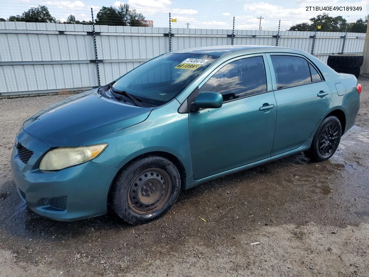 2T1BU40E49C189349 2009 Toyota Corolla Base