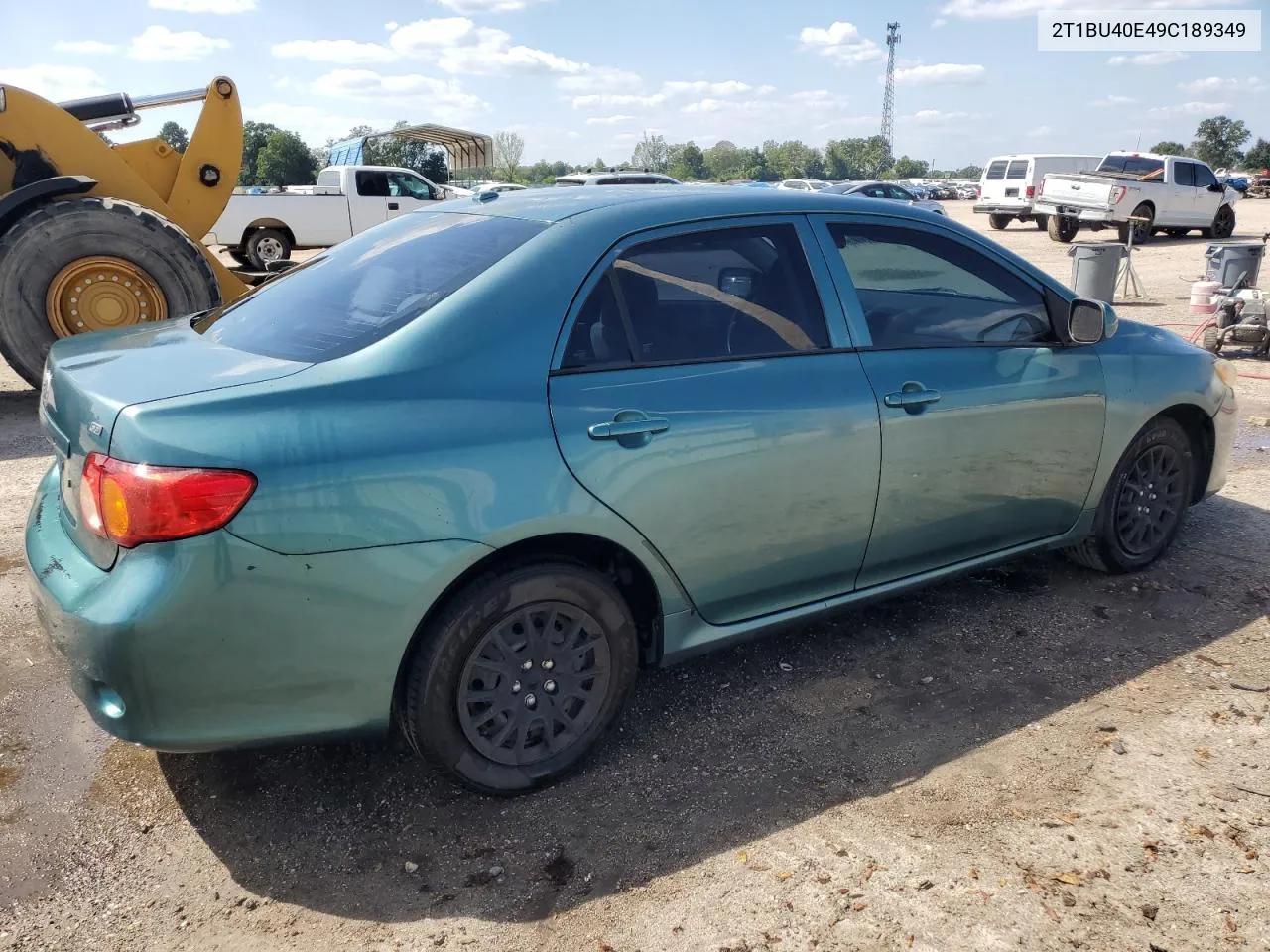 2009 Toyota Corolla Base VIN: 2T1BU40E49C189349 Lot: 72430474