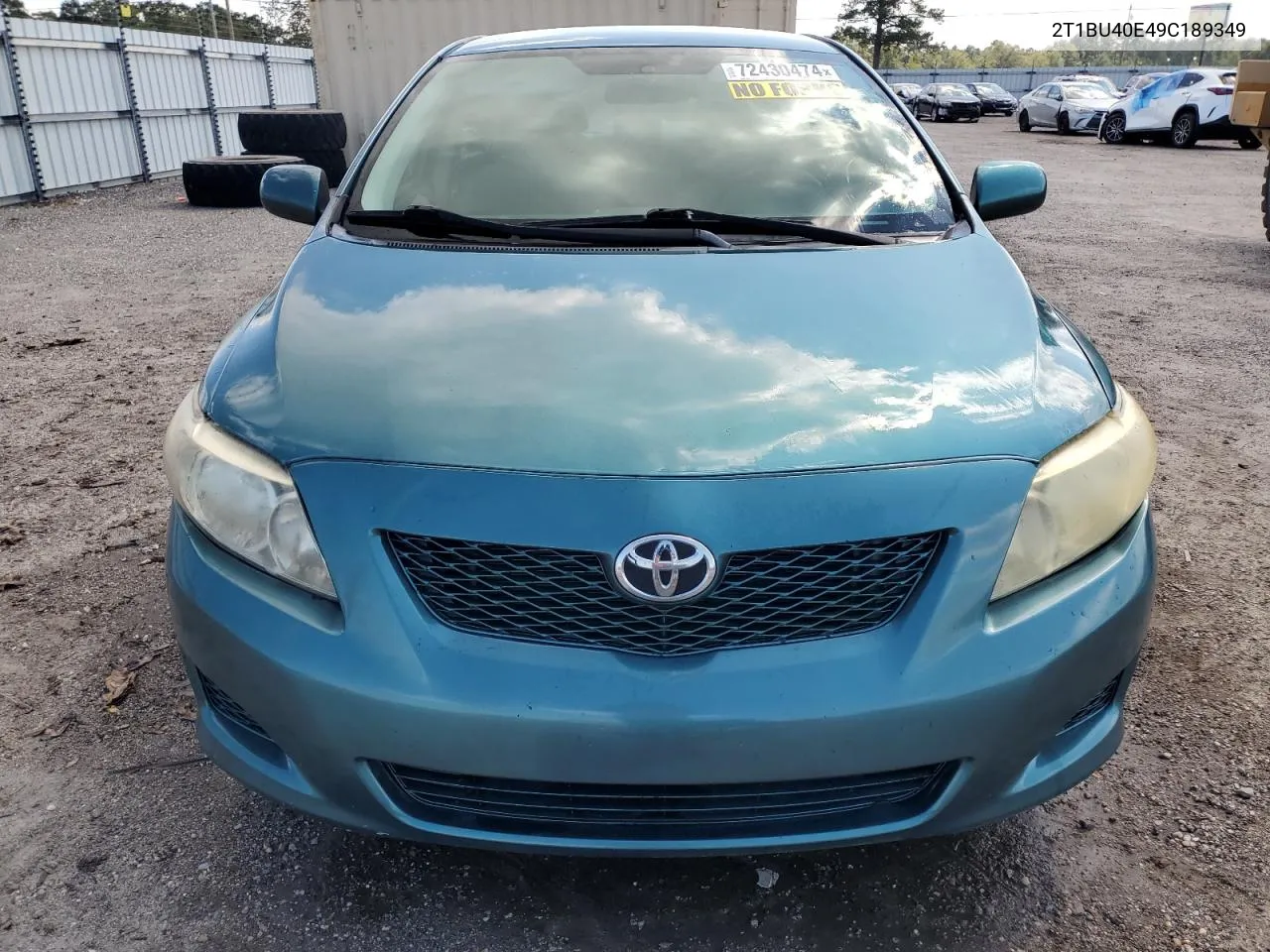 2T1BU40E49C189349 2009 Toyota Corolla Base