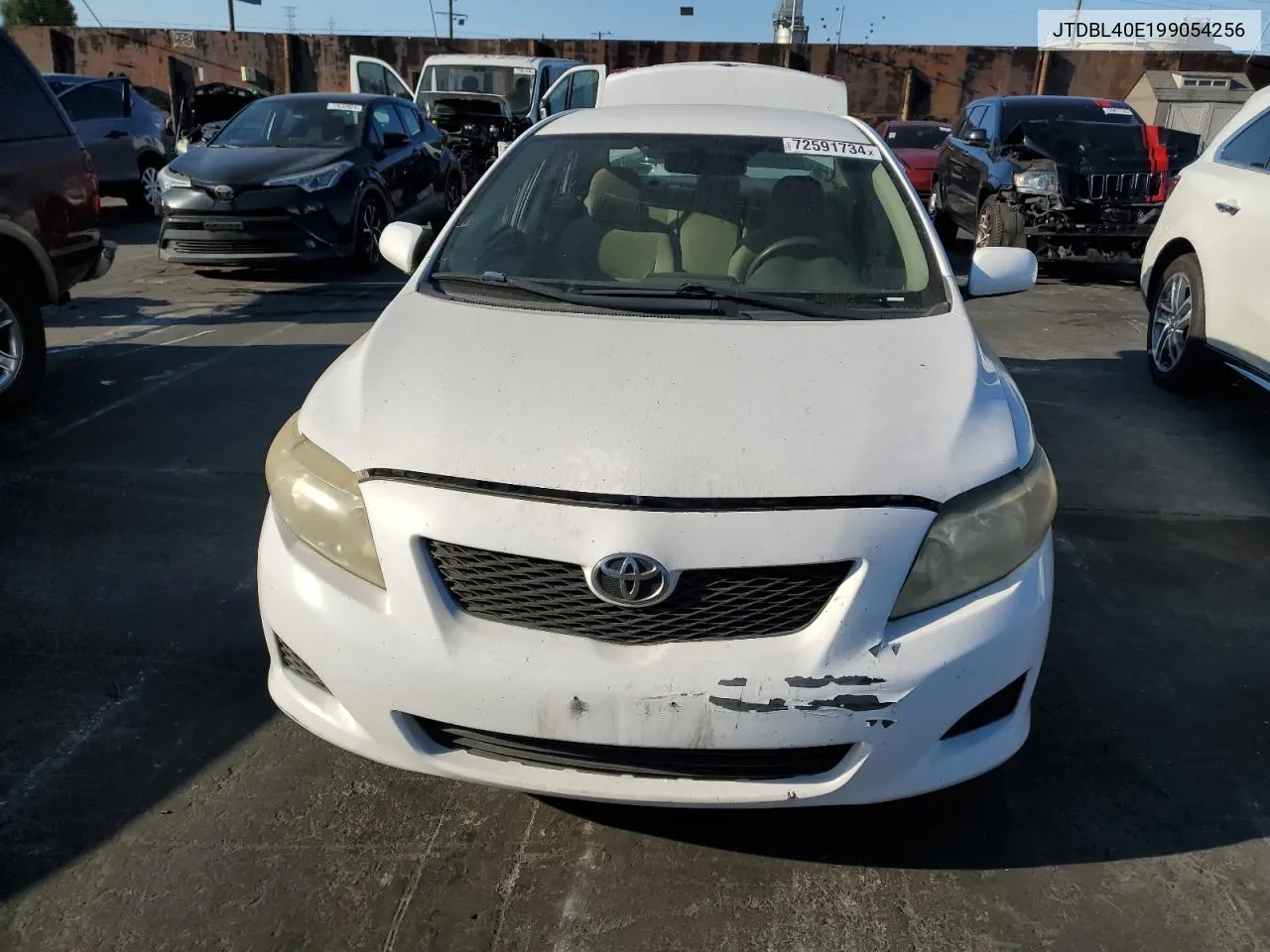 2009 Toyota Corolla Base VIN: JTDBL40E199054256 Lot: 72591734