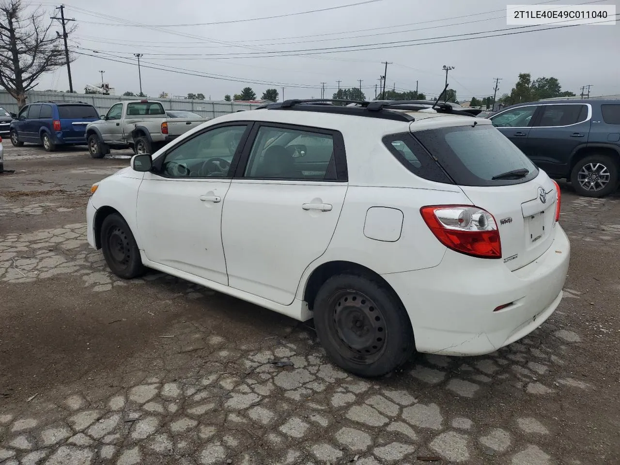 2009 Toyota Corolla Matrix S VIN: 2T1LE40E49C011040 Lot: 72693624