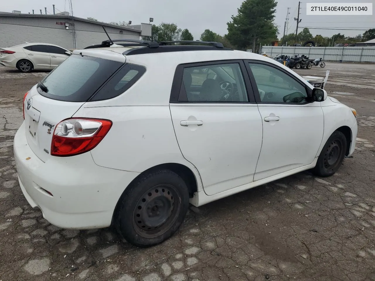 2009 Toyota Corolla Matrix S VIN: 2T1LE40E49C011040 Lot: 72693624