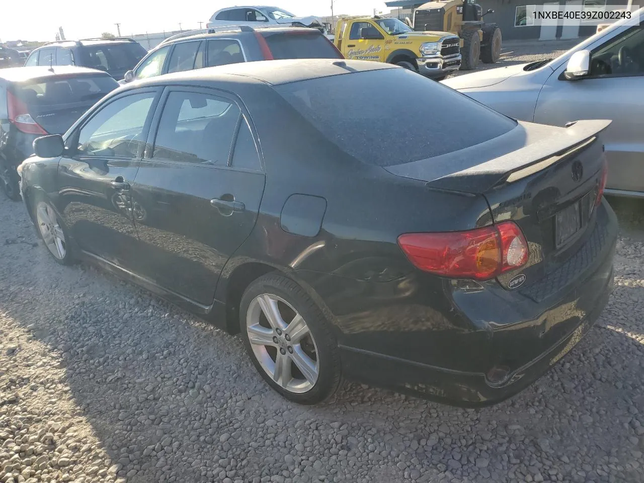 1NXBE40E39Z002243 2009 Toyota Corolla Xrs