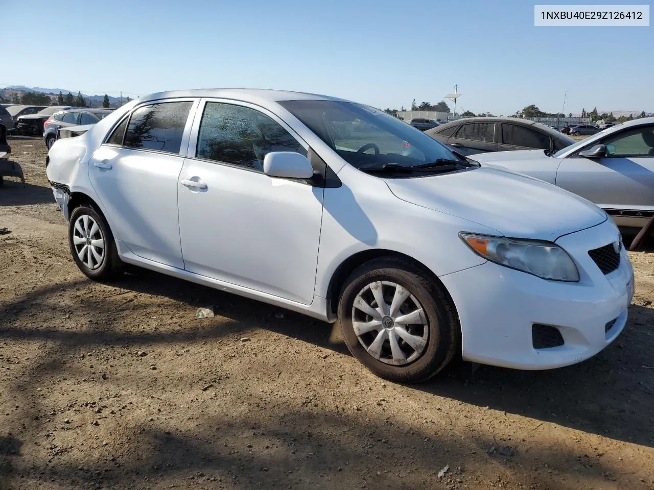 2009 Toyota Corolla Base VIN: 1NXBU40E29Z126412 Lot: 72994804