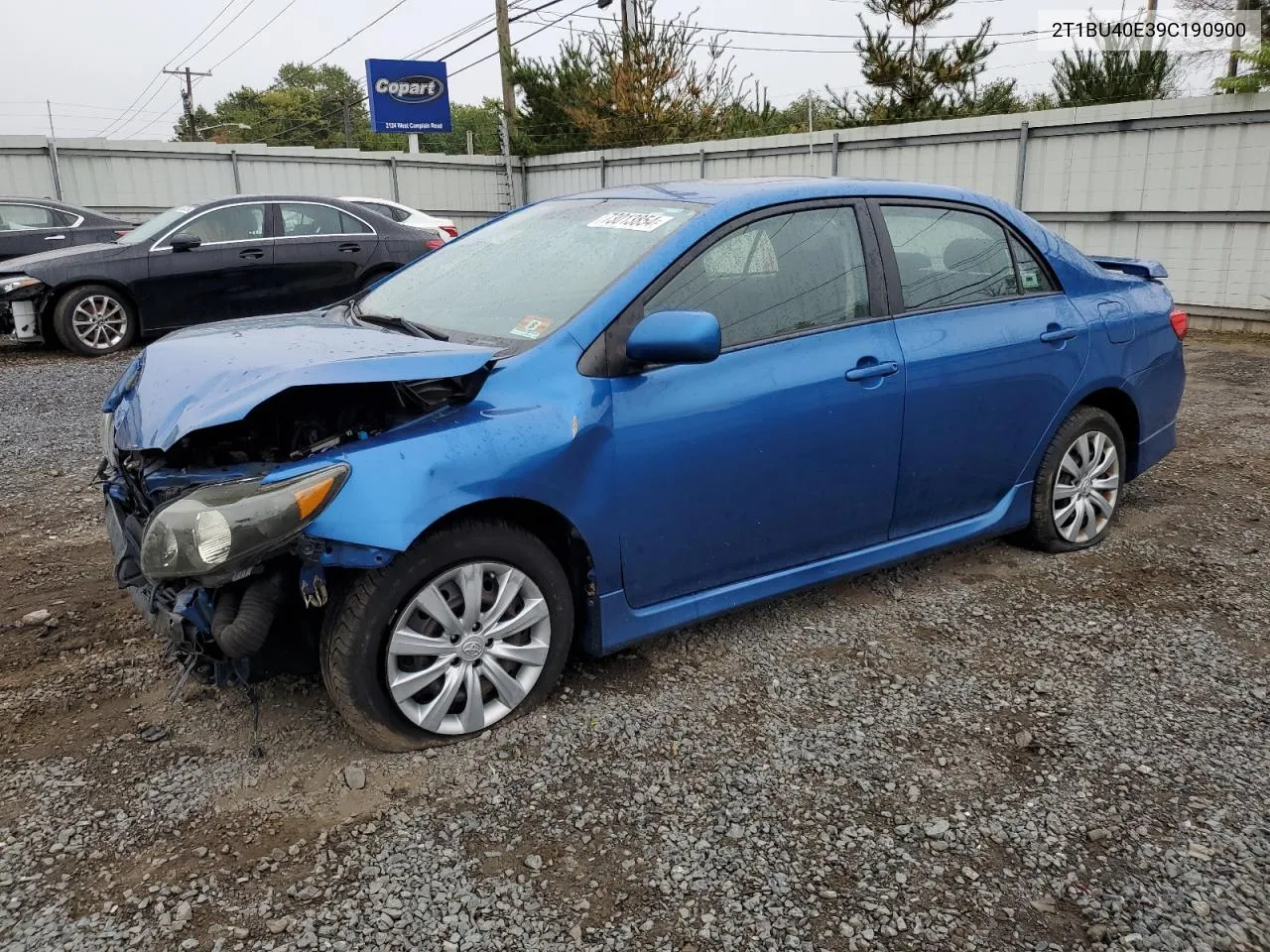 2009 Toyota Corolla Base VIN: 2T1BU40E39C190900 Lot: 73013854