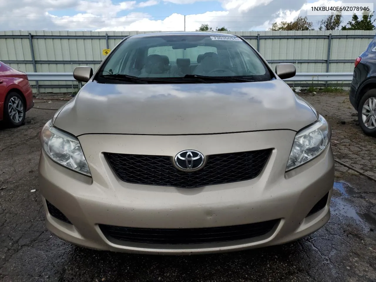 2009 Toyota Corolla Base VIN: 1NXBU40E69Z078946 Lot: 73035694