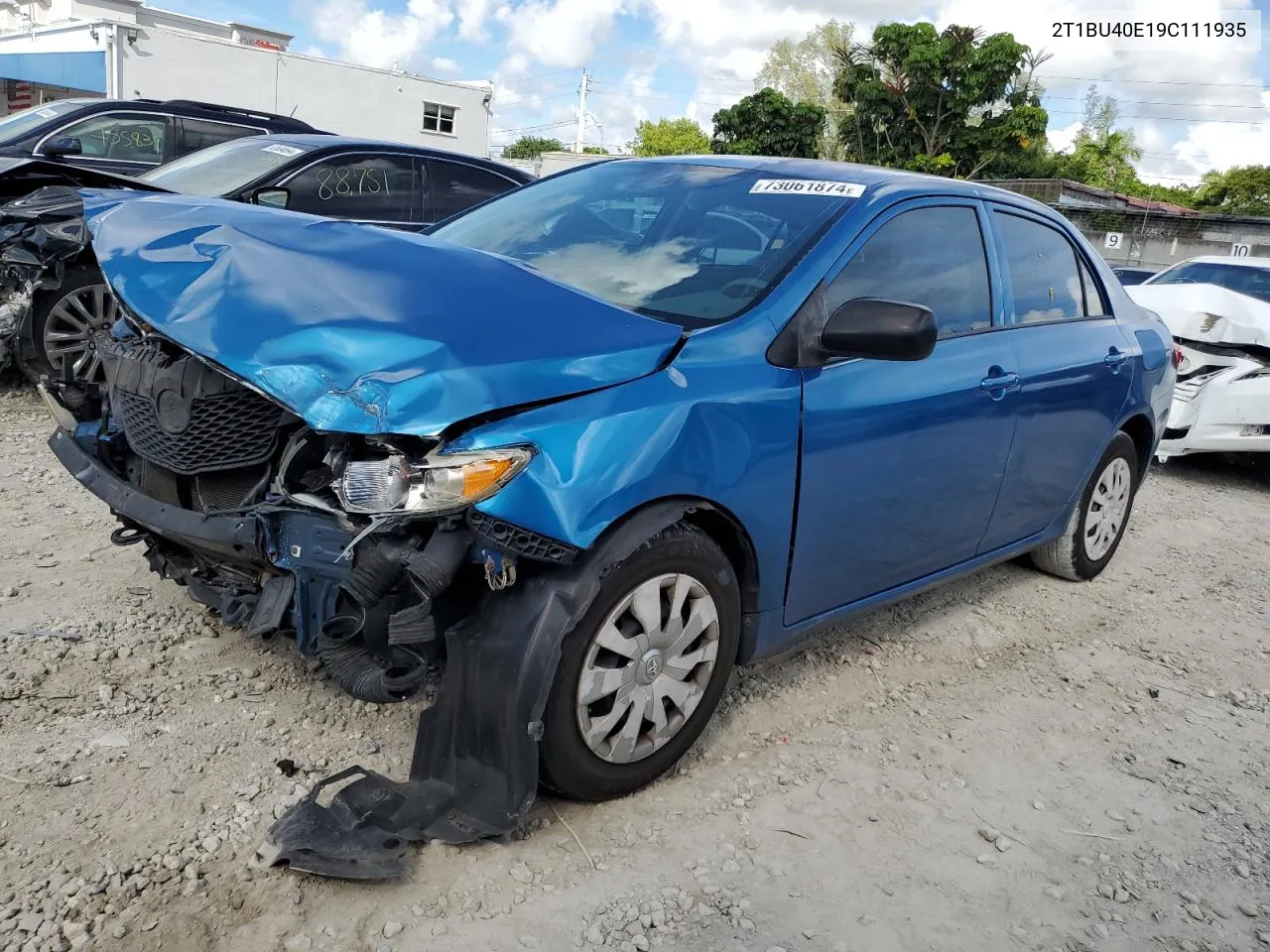 2009 Toyota Corolla Base VIN: 2T1BU40E19C111935 Lot: 73061874