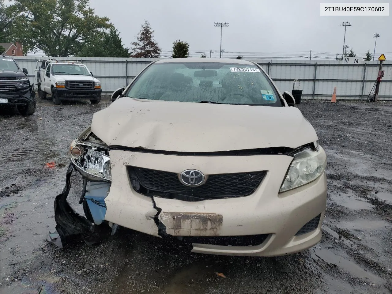 2009 Toyota Corolla Base VIN: 2T1BU40E59C170602 Lot: 73235714