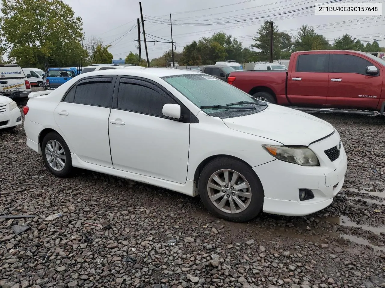 2009 Toyota Corolla Base VIN: 2T1BU40E89C157648 Lot: 73282604