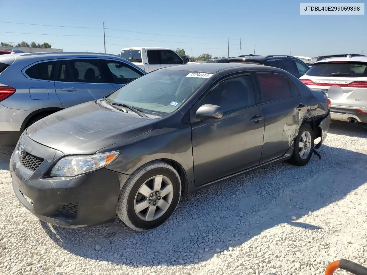 2009 Toyota Corolla Base VIN: JTDBL40E299059398 Lot: 73294414