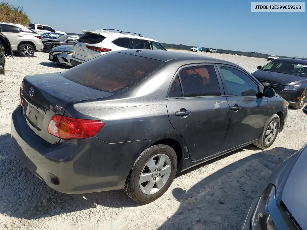 2009 Toyota Corolla Base VIN: JTDBL40E299059398 Lot: 73294414