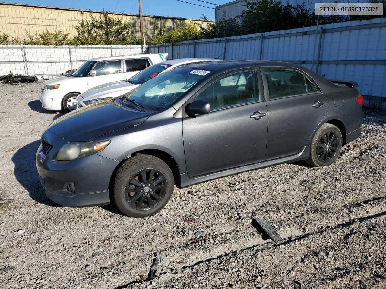 2009 Toyota Corolla Base VIN: 2T1BU40E89C173378 Lot: 73719274