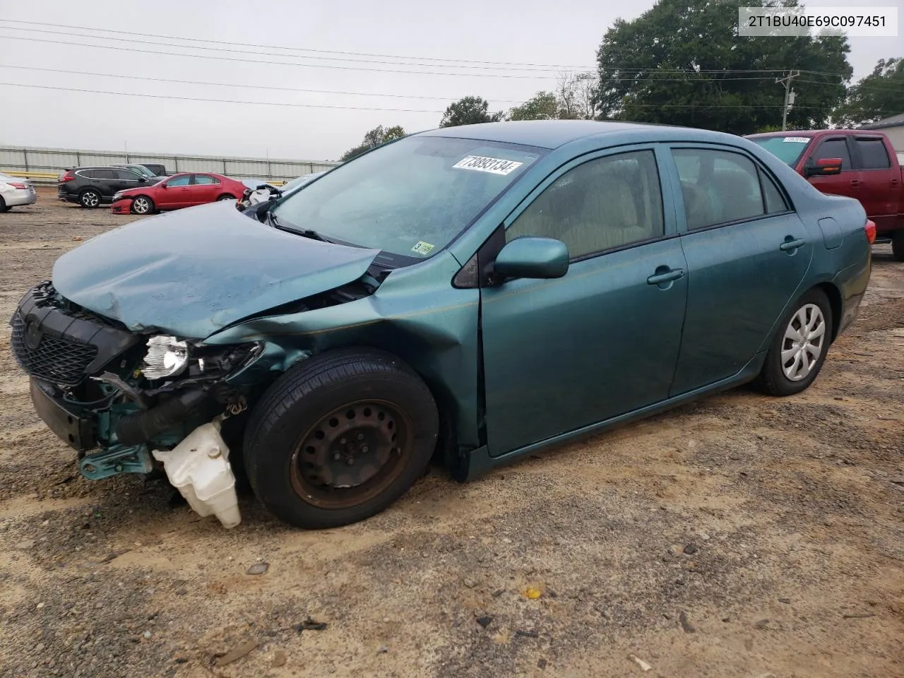 2T1BU40E69C097451 2009 Toyota Corolla Base