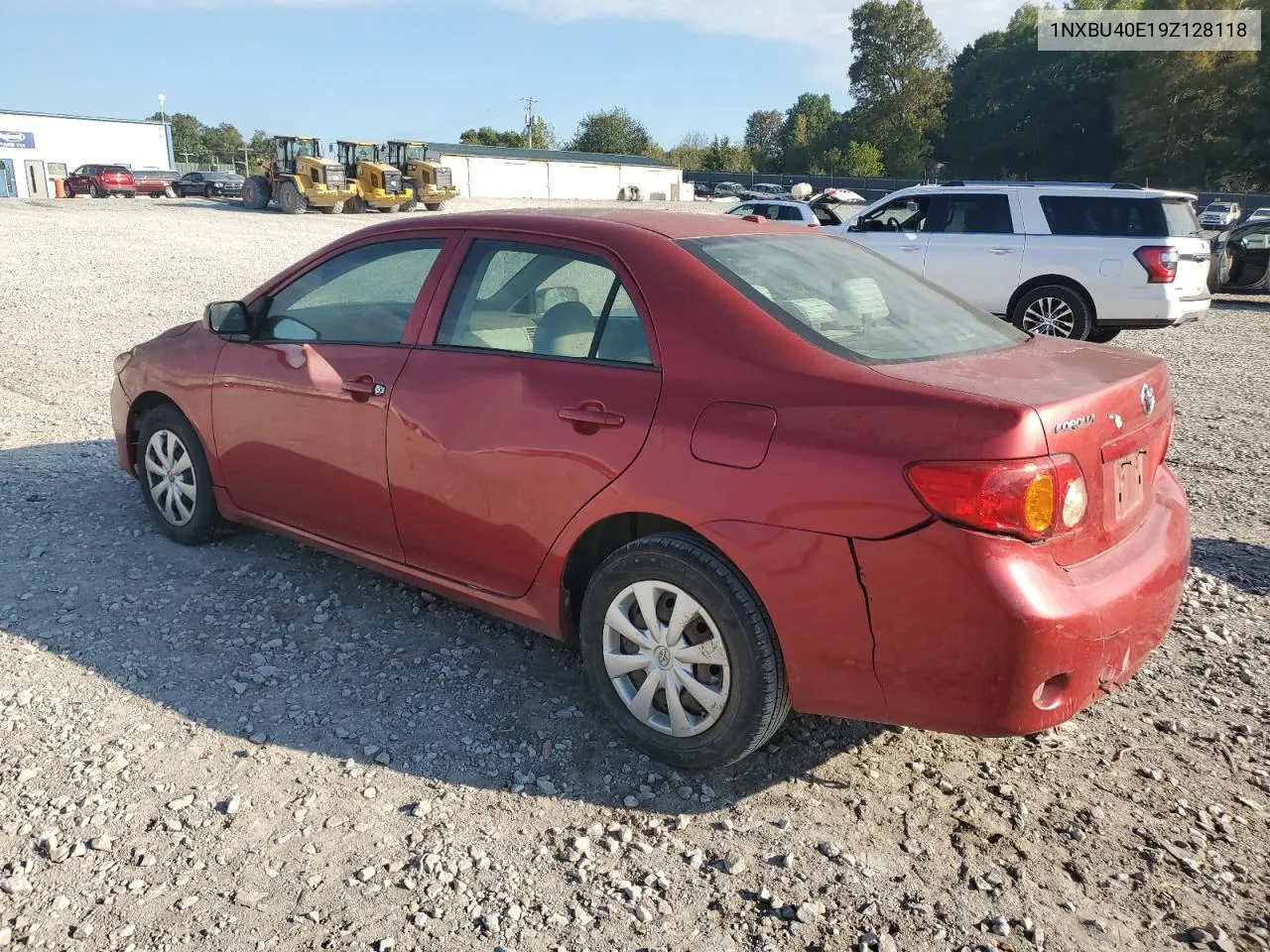 2009 Toyota Corolla Base VIN: 1NXBU40E19Z128118 Lot: 73950914