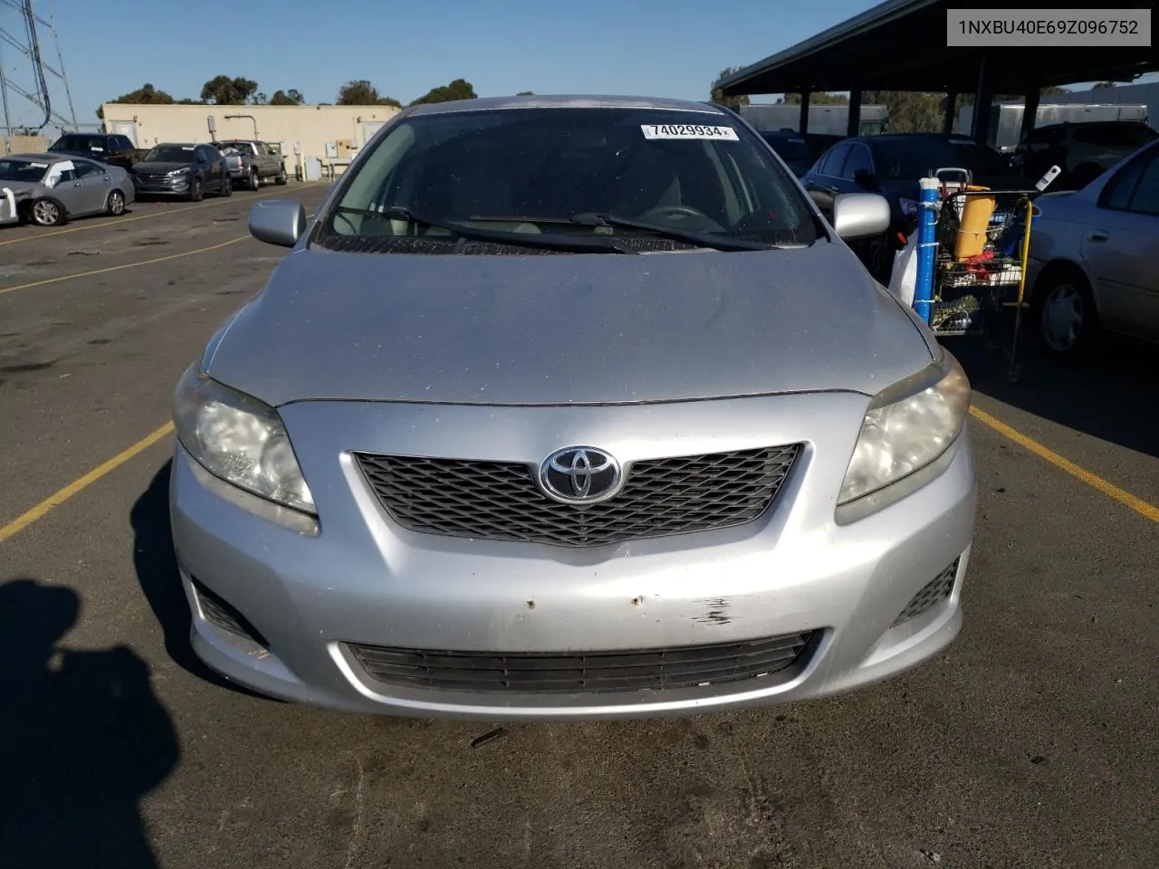 2009 Toyota Corolla Base VIN: 1NXBU40E69Z096752 Lot: 74029934