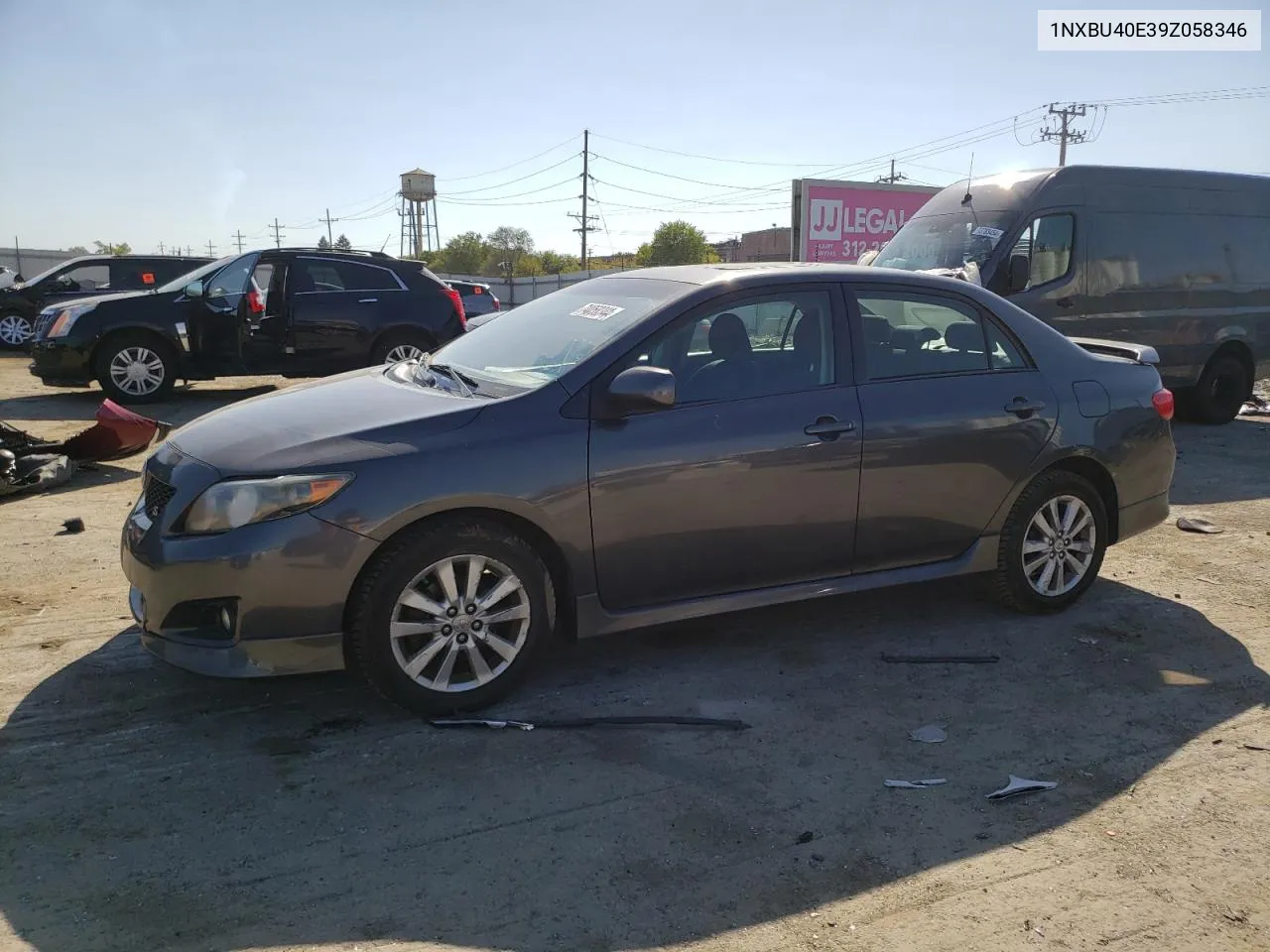 2009 Toyota Corolla Base VIN: 1NXBU40E39Z058346 Lot: 74058344