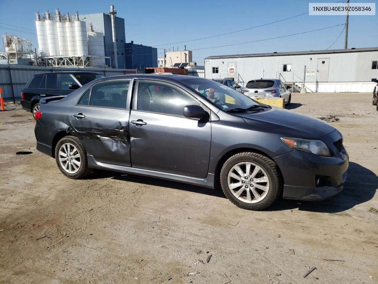 2009 Toyota Corolla Base VIN: 1NXBU40E39Z058346 Lot: 74058344