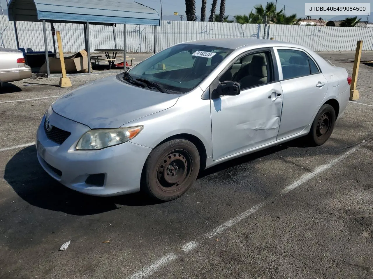 2009 Toyota Corolla Base VIN: JTDBL40E499084500 Lot: 74133534