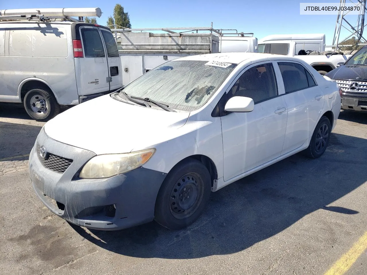 2009 Toyota Corolla Base VIN: JTDBL40E99J034870 Lot: 74740654