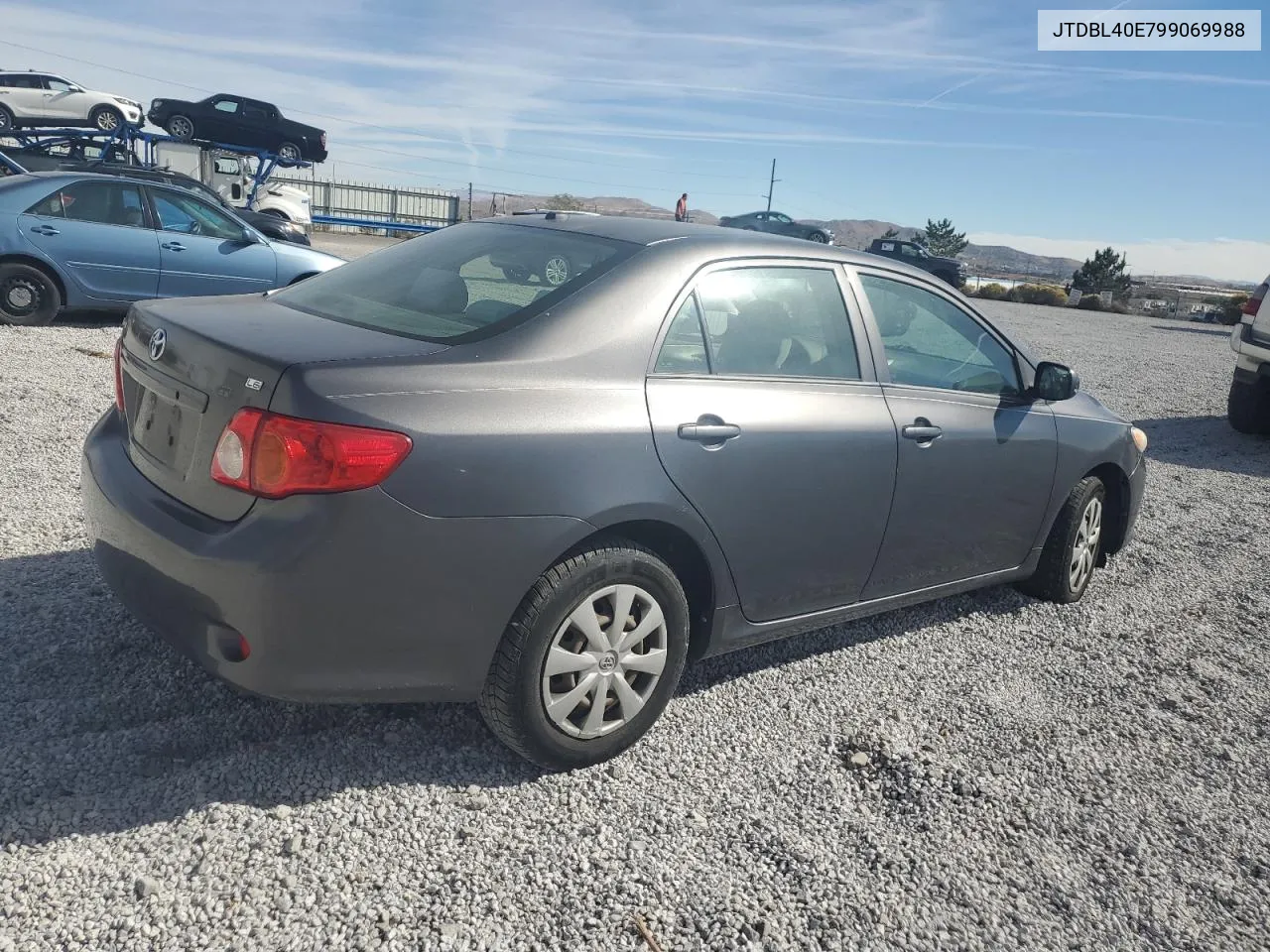 2009 Toyota Corolla Base VIN: JTDBL40E799069988 Lot: 74836134