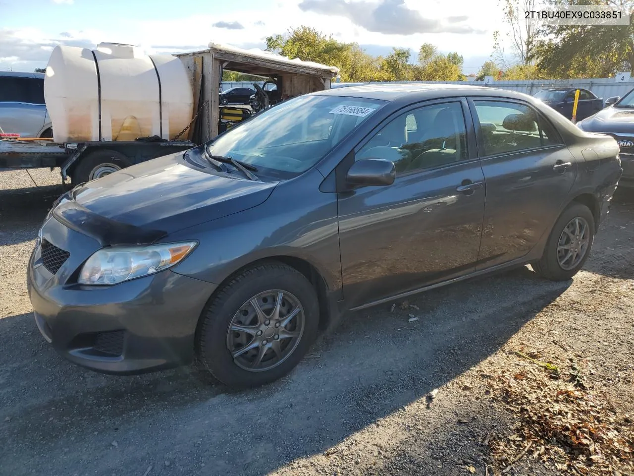 2009 Toyota Corolla Base VIN: 2T1BU40EX9C033851 Lot: 75168584