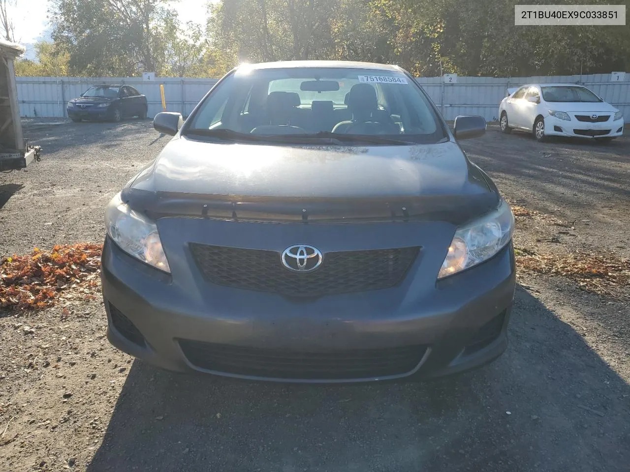 2009 Toyota Corolla Base VIN: 2T1BU40EX9C033851 Lot: 75168584