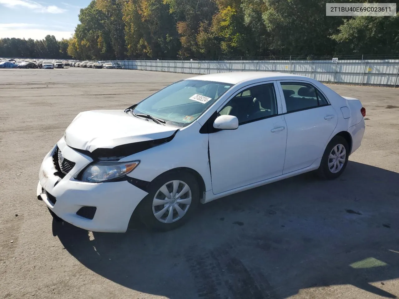 2009 Toyota Corolla Base VIN: 2T1BU40E69C023611 Lot: 75185224