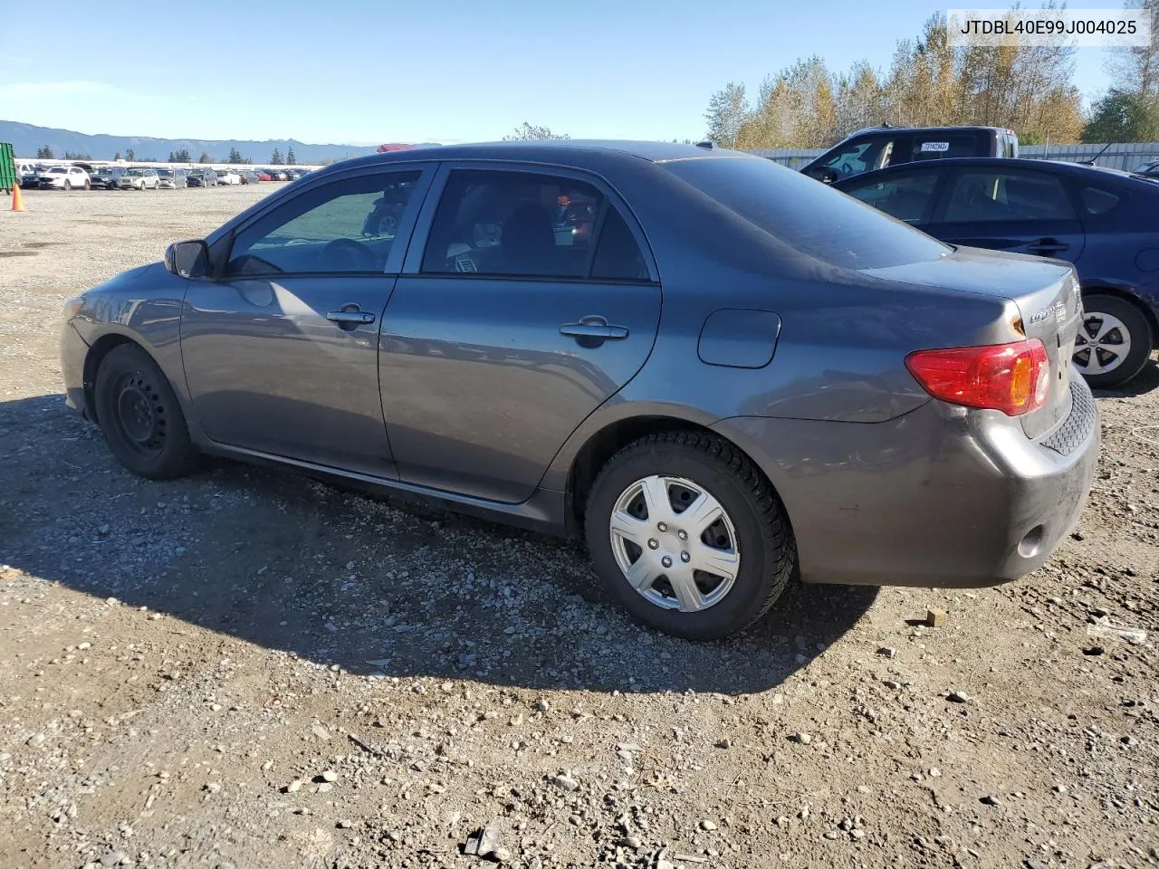 2009 Toyota Corolla Base VIN: JTDBL40E99J004025 Lot: 75242364