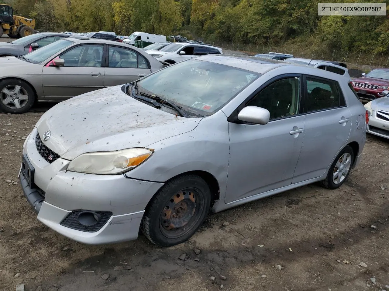 2009 Toyota Corolla Matrix S VIN: 2T1KE40EX9C002502 Lot: 75295484