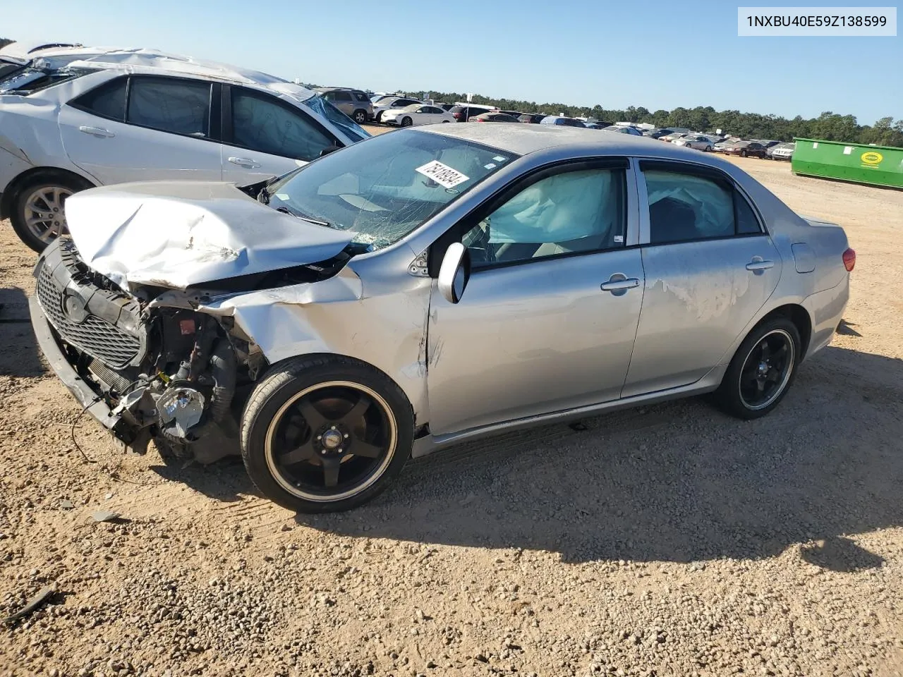 2009 Toyota Corolla Base VIN: 1NXBU40E59Z138599 Lot: 75418934