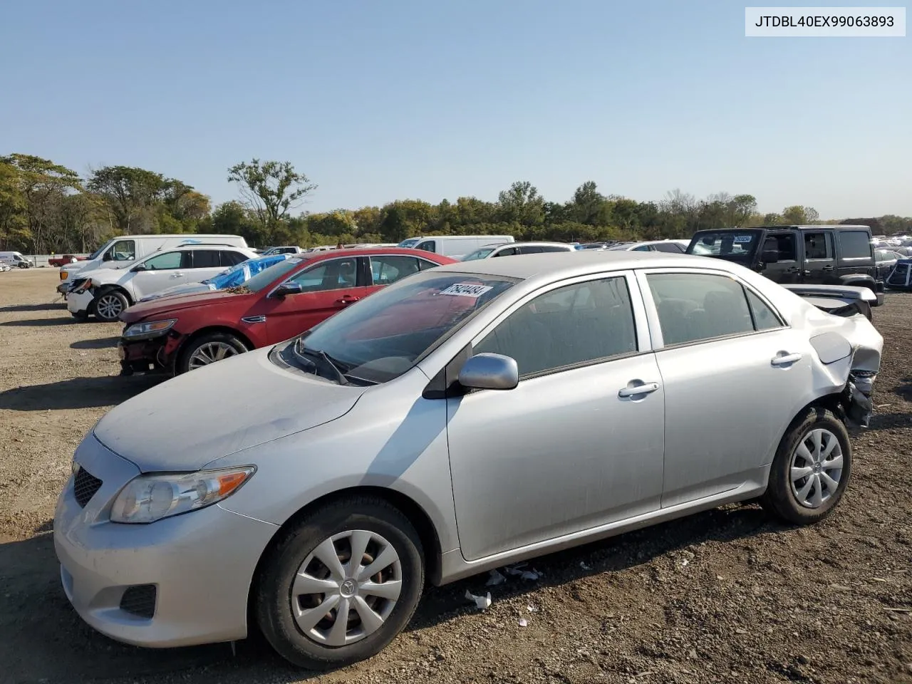 2009 Toyota Corolla Base VIN: JTDBL40EX99063893 Lot: 75424484