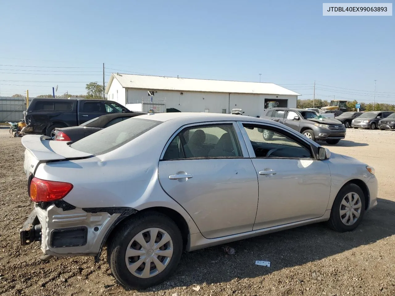 2009 Toyota Corolla Base VIN: JTDBL40EX99063893 Lot: 75424484