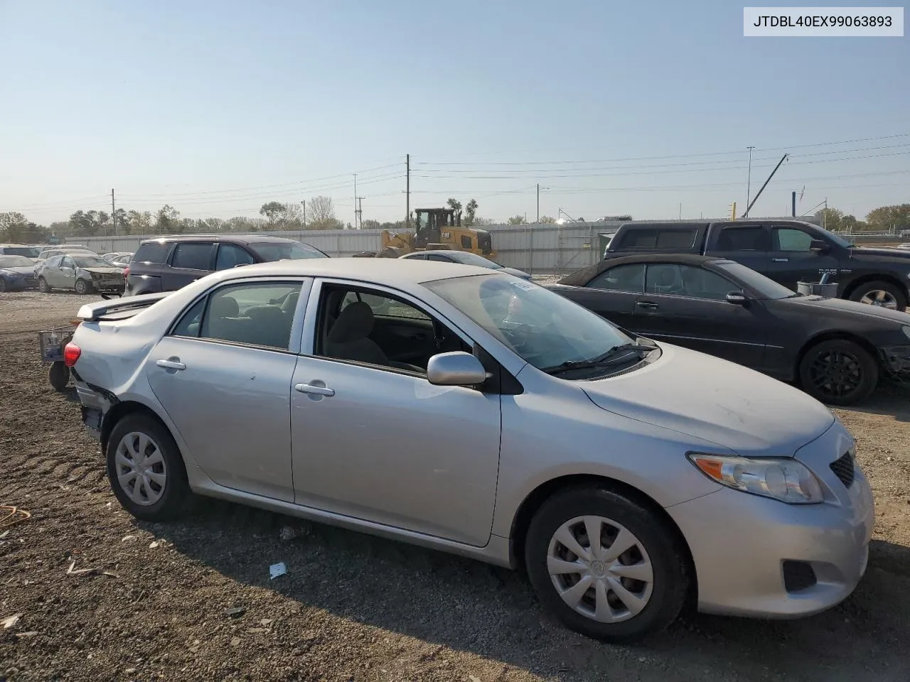 2009 Toyota Corolla Base VIN: JTDBL40EX99063893 Lot: 75424484