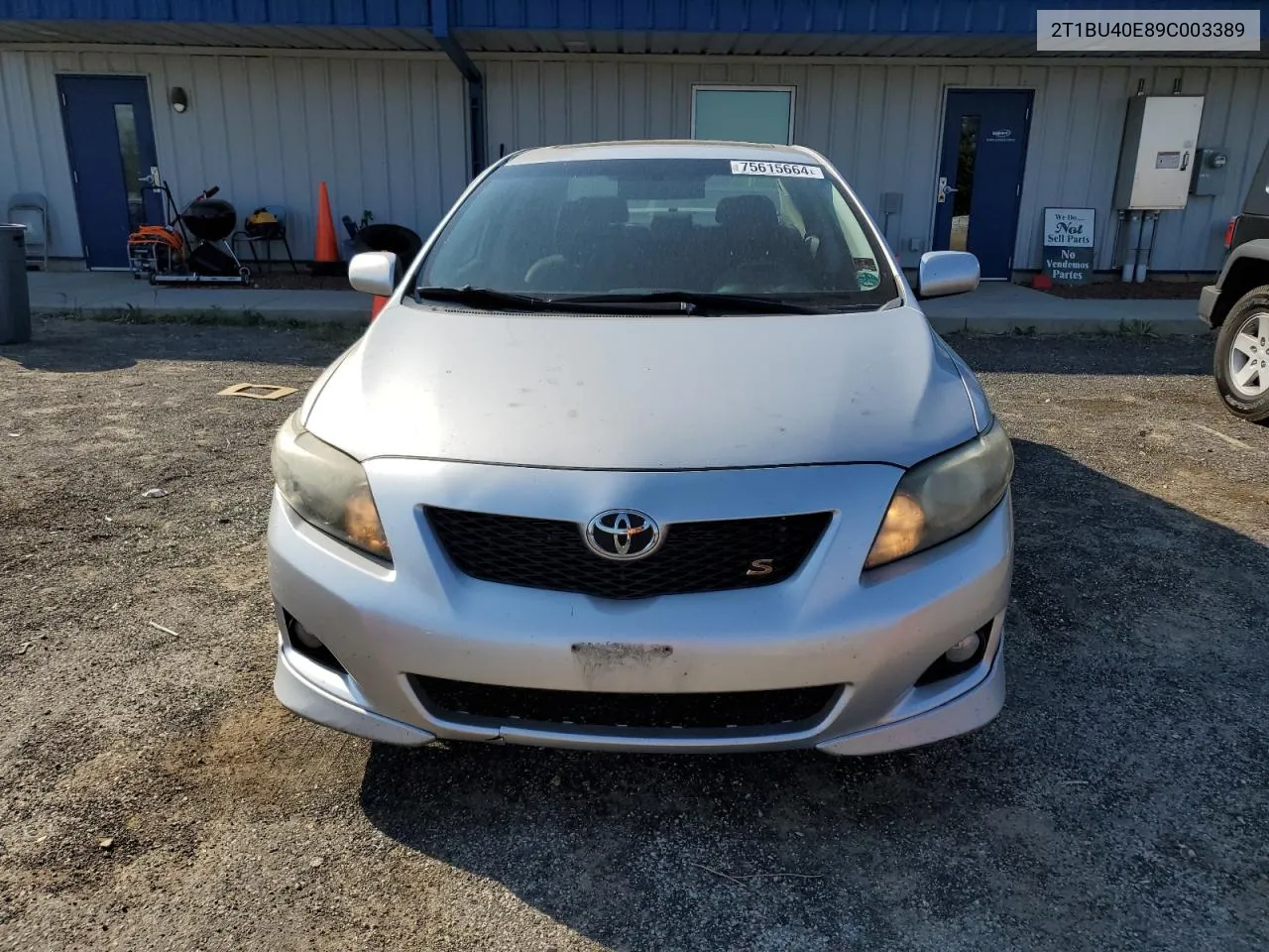 2009 Toyota Corolla Base VIN: 2T1BU40E89C003389 Lot: 75615664