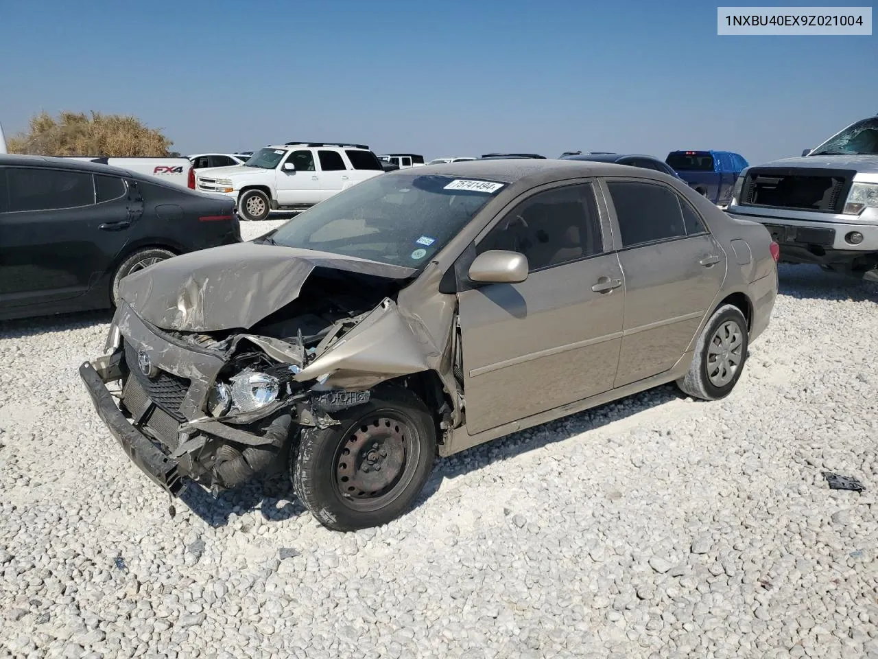 2009 Toyota Corolla Base VIN: 1NXBU40EX9Z021004 Lot: 75741494