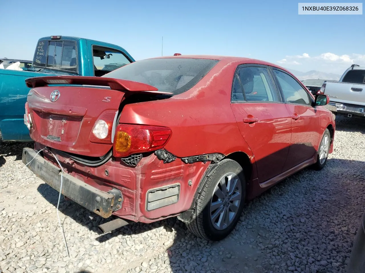 2009 Toyota Corolla Base VIN: 1NXBU40E39Z068326 Lot: 75887124