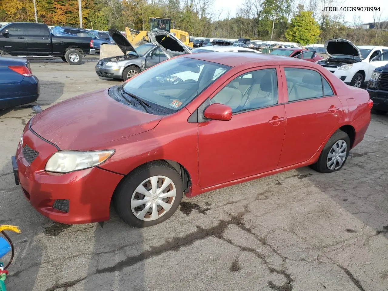 2009 Toyota Corolla Base VIN: JTDBL40E399078994 Lot: 75955804