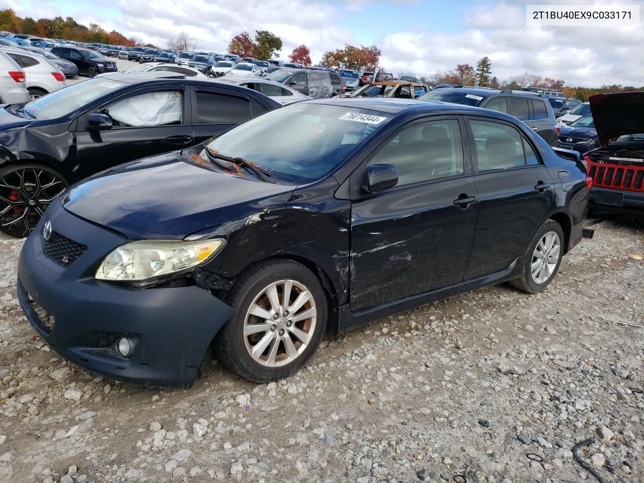 2009 Toyota Corolla Base VIN: 2T1BU40EX9C033171 Lot: 76014344