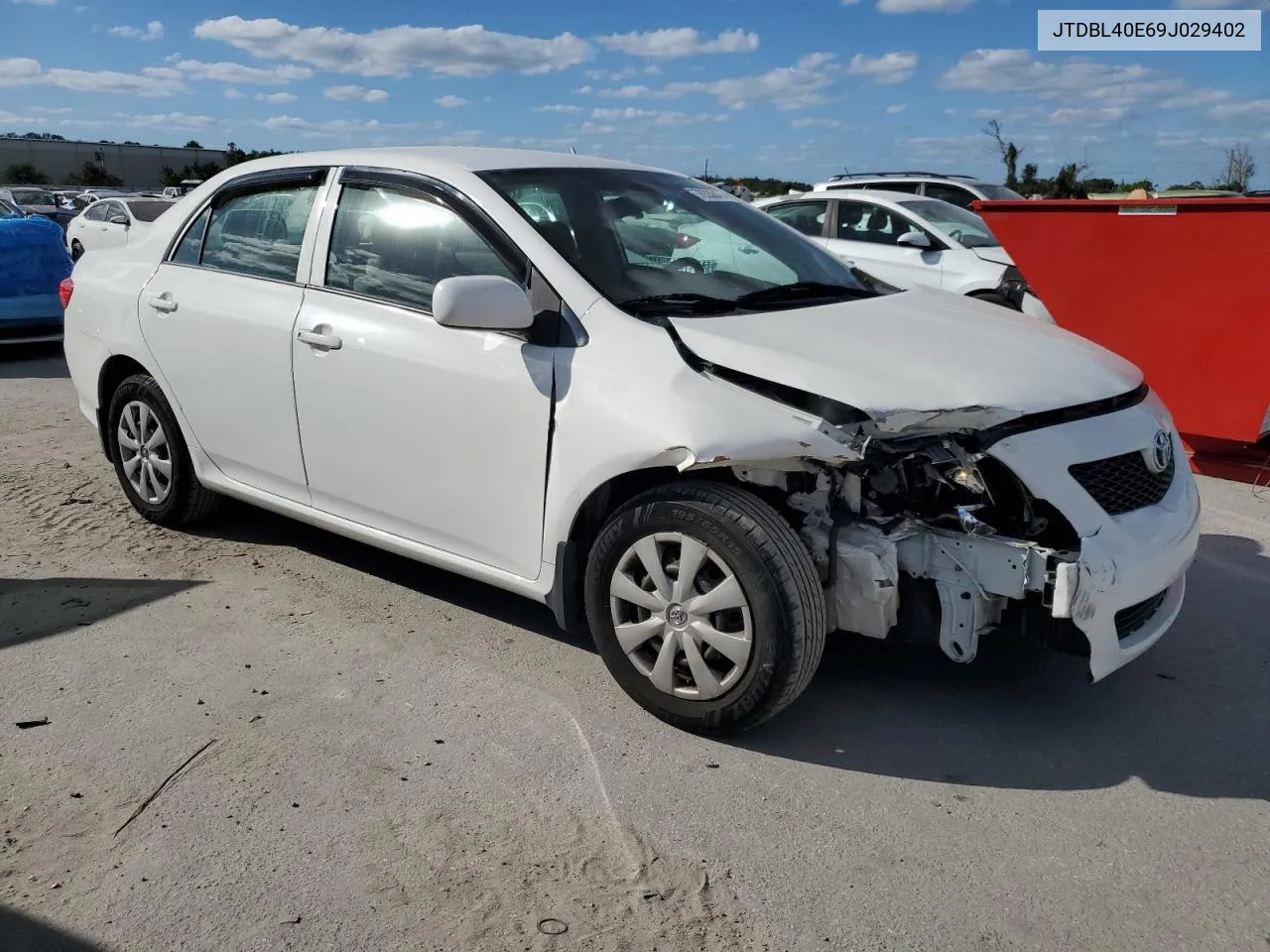 2009 Toyota Corolla Base VIN: JTDBL40E69J029402 Lot: 76336474