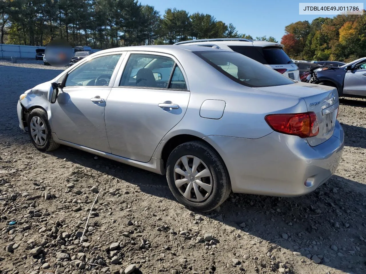 2009 Toyota Corolla Base VIN: JTDBL40E49J011786 Lot: 76519824