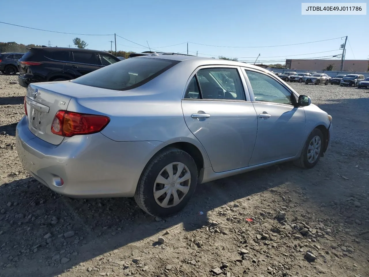 2009 Toyota Corolla Base VIN: JTDBL40E49J011786 Lot: 76519824