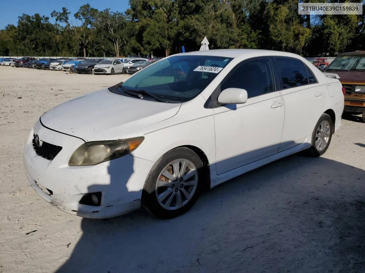 2009 Toyota Corolla Base VIN: 2T1BU40E39C159839 Lot: 76541624