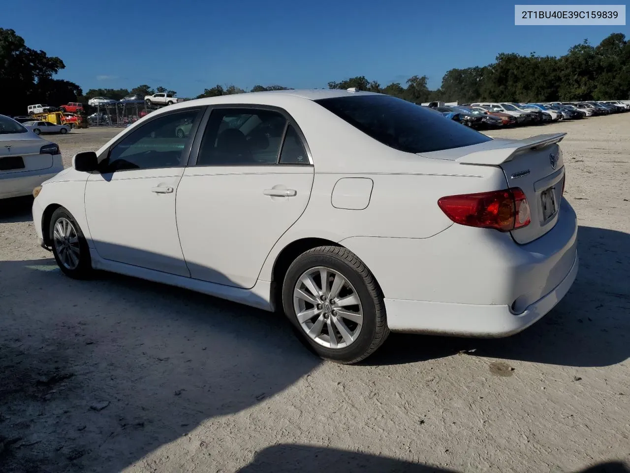 2009 Toyota Corolla Base VIN: 2T1BU40E39C159839 Lot: 76541624